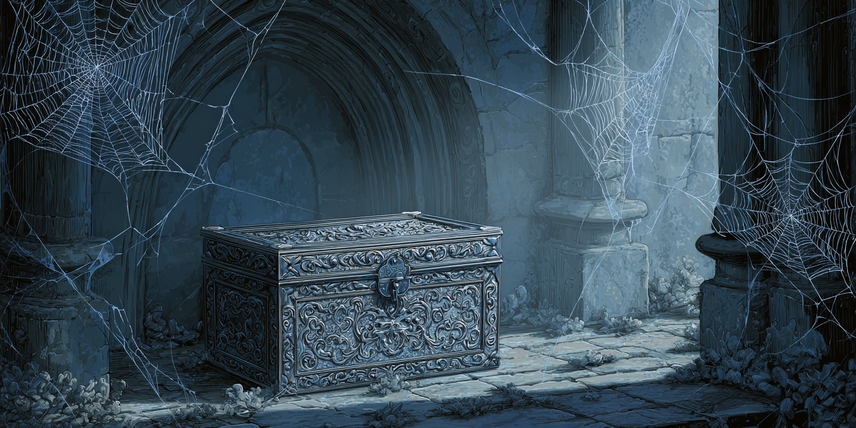 u5451996444_farbige_Illustration_leere_Kammer_nur_eine_silber_20ee8167-d4c0-4092-9bc2-fa98d36e3935_0